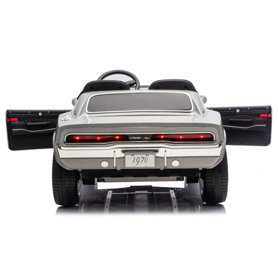 Akumuliatorinis pilkas automobilis Dodge Charger R/T DLS-K12 Elektrinės mašinėlės vaikams