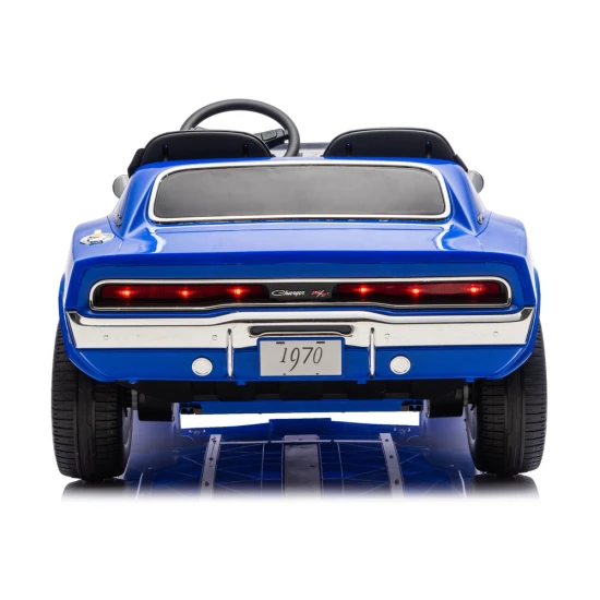 Akumuliatorinis mėlynas automobilis Dodge Charger R/T DLS-K12 Elektrinės mašinėlės vaikams
