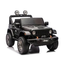 Juodas elektrinis automobilis Jeep Rubicon DK-JWR556
