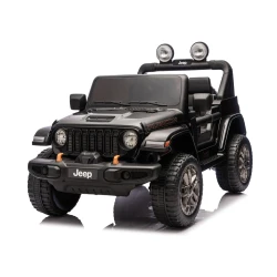 Juodas elektrinis automobilis Jeep Rubicon DK-JWR556
