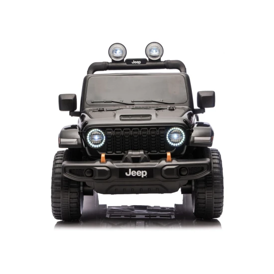 Juodas elektrinis automobilis Jeep Rubicon DK-JWR556 Elektrinės mašinėlės vaikams