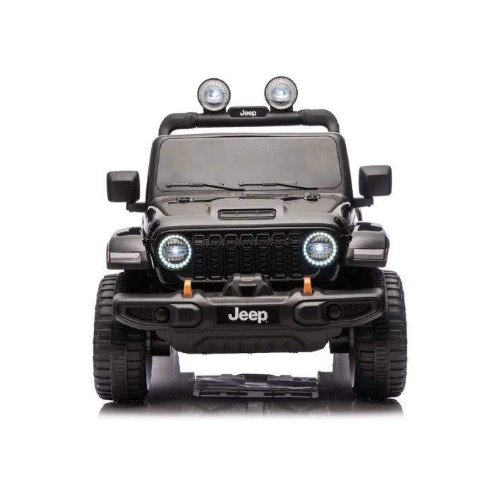 Juodas elektrinis automobilis Jeep Rubicon DK-JWR556 Elektrinės mašinėlės vaikams