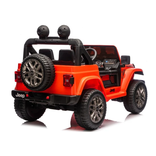 Oranžinis elektrinis automobilis Jeep Rubicon DK-JWR556 Elektrinės mašinėlės vaikams