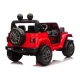 Raudonas elektrinis automobilis Jeep Rubicon DK-JWR556 Elektrinės mašinėlės vaikams