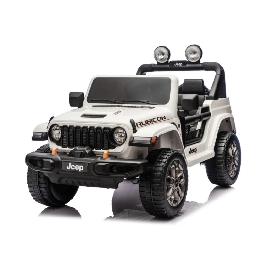 Jeep Rubicon 4x4 DK-JWR556 4x200W 24V White Battery-Operated Vehicle Elektrinės mašinėlės vaikams