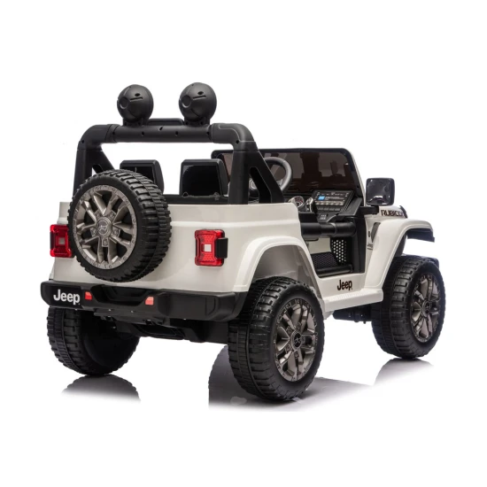 Jeep Rubicon 4x4 DK-JWR556 4x200W 24V White Battery-Operated Vehicle Elektrinės mašinėlės vaikams