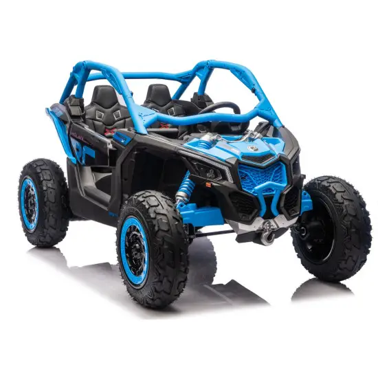 Mėlynas akumuliatorinis automobilis Maverick CAN-AM Turbo Strong Air Elektrinės mašinėlės vaikams