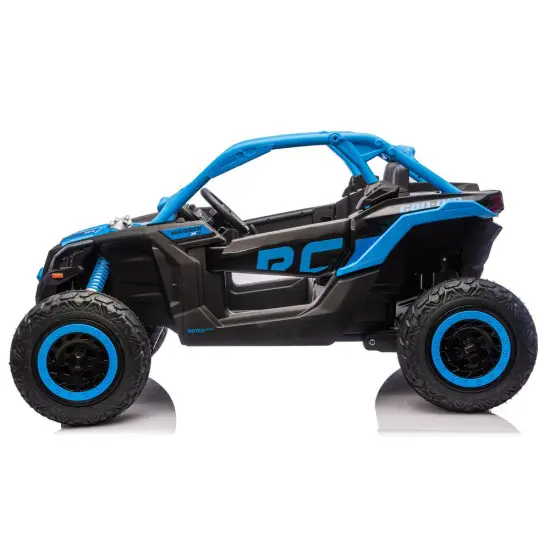 Mėlynas akumuliatorinis automobilis Maverick CAN-AM Turbo Strong Air Elektrinės mašinėlės vaikams