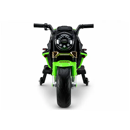 XW-07 baterijomis maitinamas žalias motociklas