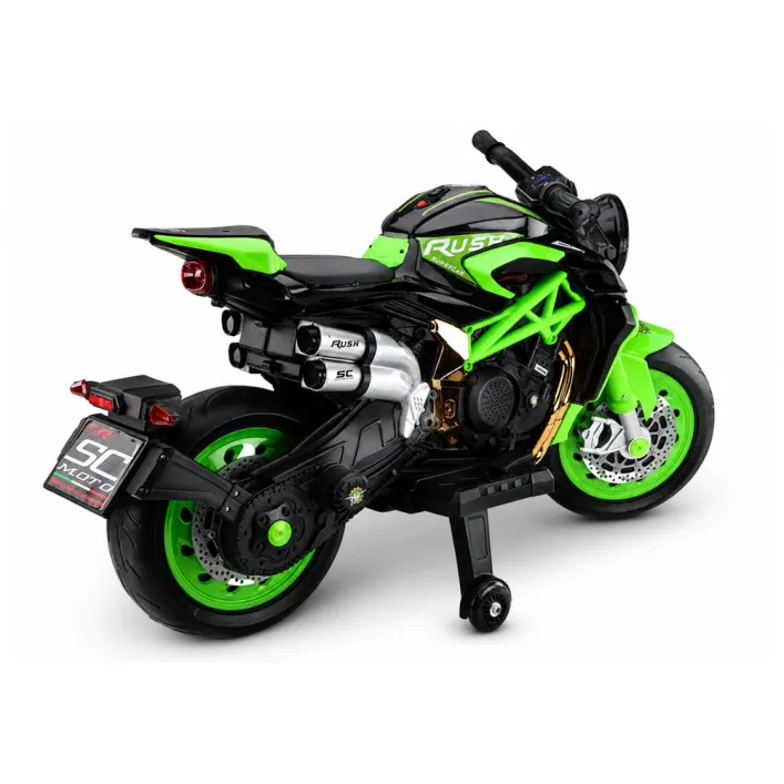 Elektrinis motociklas vaikams XW-07, žalia