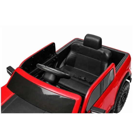 Akumuliatorinis raudonas automobilis 4x4 P4 Elektrinės mašinėlės vaikams