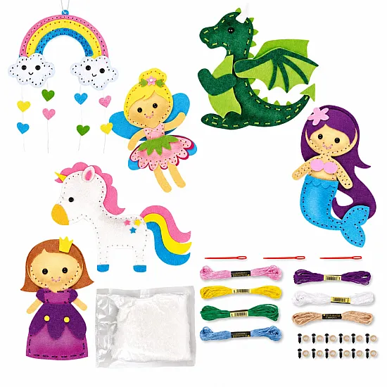 Creative Sewing Kit for Plush Toys: Fairy Tale Land