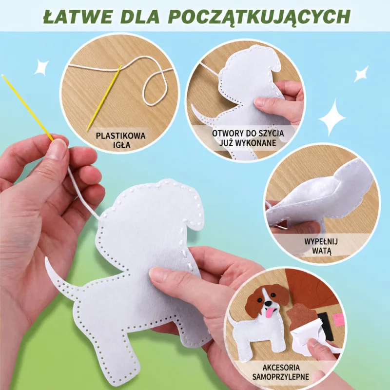 Kūrybinis siuvamų pliušinių žaislų rinkinys Pasakų šalis