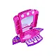 Dressing table with accessories and lighting Pink