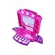 Dressing table with accessories and lighting Pink