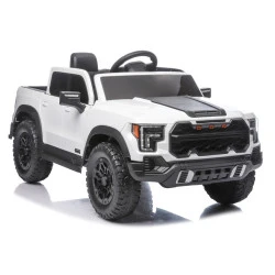 White 4x4 P4 Battery-Powered Car 