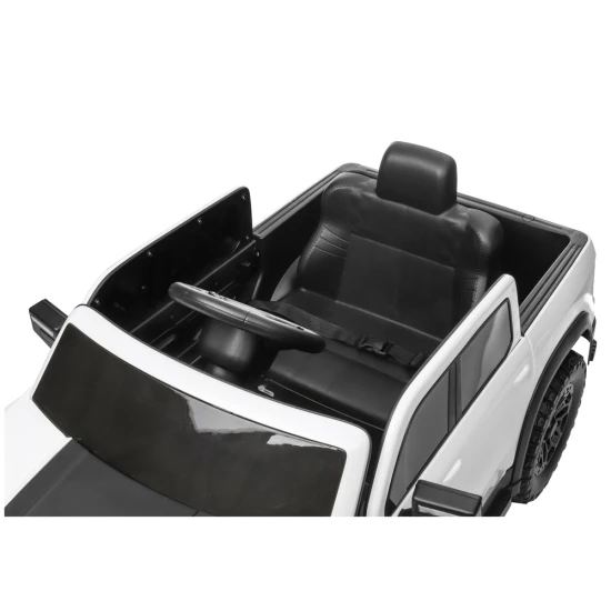 Akumuliatorinis baltas automobilis 4x4 P4 Elektrinės mašinėlės vaikams
