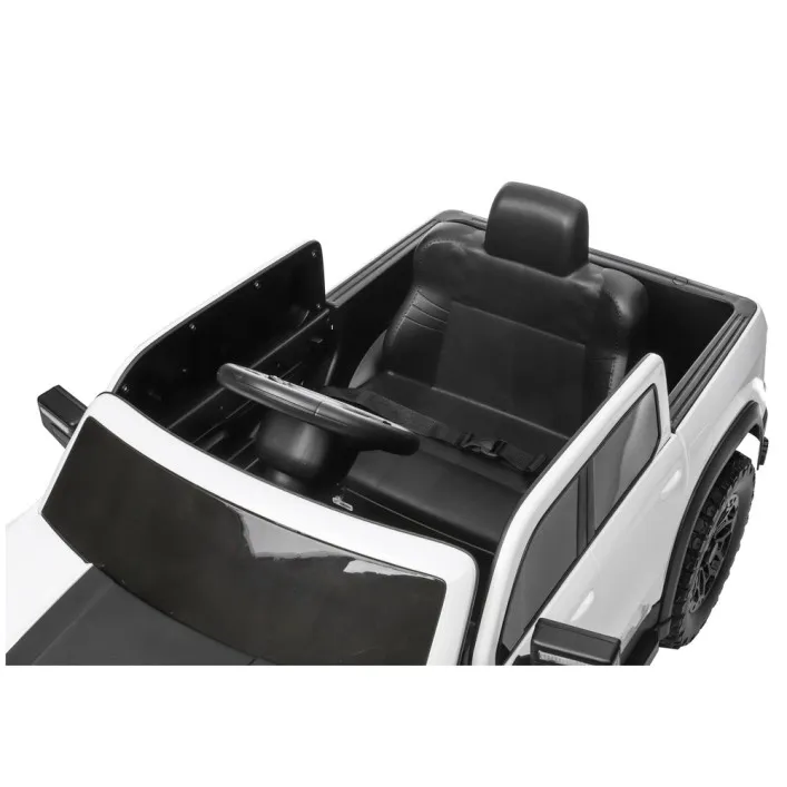 Akumuliatorinis baltas automobilis 4x4 P4 Elektrinės mašinėlės vaikams