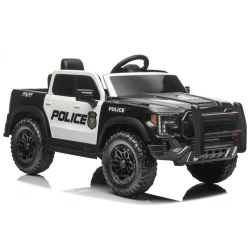 Black police battery for 4x4 vehicles, P5, 12 V, 7 Ah,