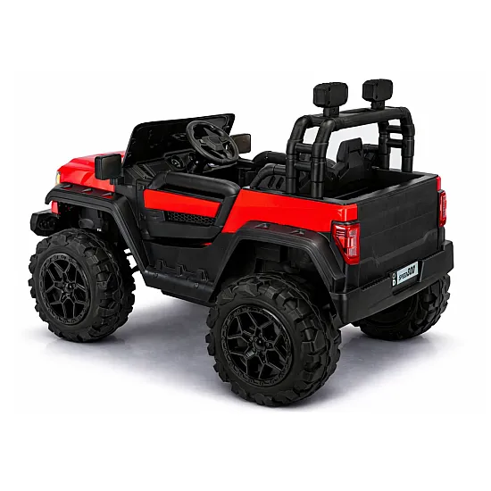 Raudonas akumuliatorinis automobilis 4x4 22F