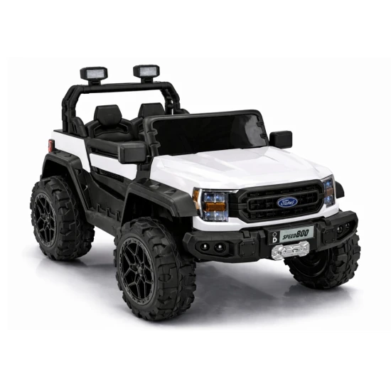 4x4 akumuliatorinis baltas automobilis 22F 12 V Elektrinės mašinėlės vaikams