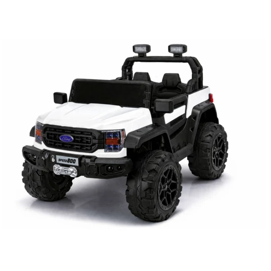 4x4 akumuliatorinis baltas automobilis 22F 12 V Elektrinės mašinėlės vaikams