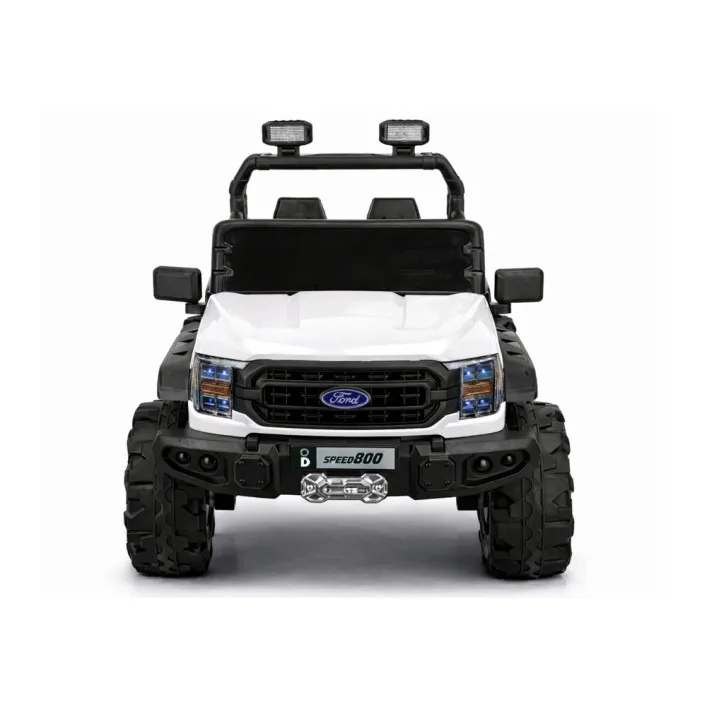 4x4 akumuliatorinis baltas automobilis 22F 12 V Elektrinės mašinėlės vaikams