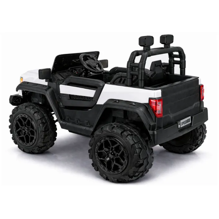 4x4 akumuliatorinis baltas automobilis 22F 12 V Elektrinės mašinėlės vaikams