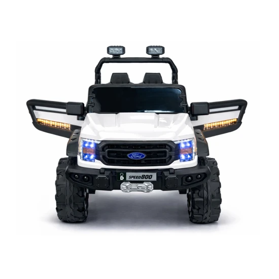 4x4 akumuliatorinis baltas automobilis 22F 12 V Elektrinės mašinėlės vaikams