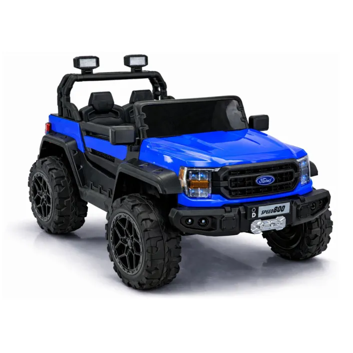 Akumuliatorinis mėlynas automobilis 4x4 22F Elektrinės mašinėlės vaikams