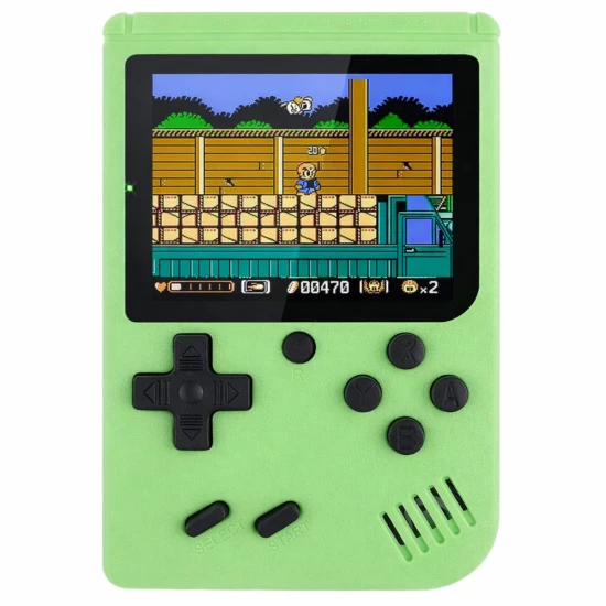 Žalias elektroninis žaidimų retro konsolė 108 in 1 LCD ekranas Stalo ir sporto žaidimai