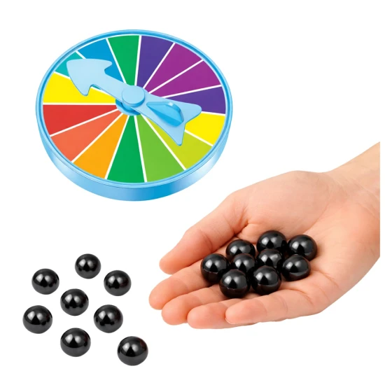 Mėlynas magnetinis strateginis stalo žaidimas su rutuliukais, 40 vnt. Stalo ir sporto žaidimai