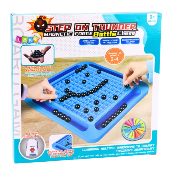 Mėlynas magnetinis strateginis stalo žaidimas su rutuliukais, 40 vnt. Stalo ir sporto žaidimai