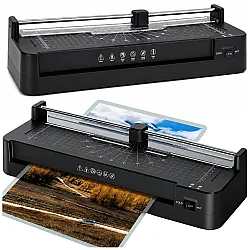 3-in-1 laminatorius su užsandarinimo funkcija ir popieriaus pjaustykle