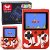 Raudona elektroninė žaidimų konsolė Retro Sup 400 žaidimų LCD 8 bitų Stalo ir sporto žaidimai