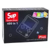 Raudona elektroninė žaidimų konsolė Retro Sup 400 žaidimų LCD 8 bitų Stalo ir sporto žaidimai