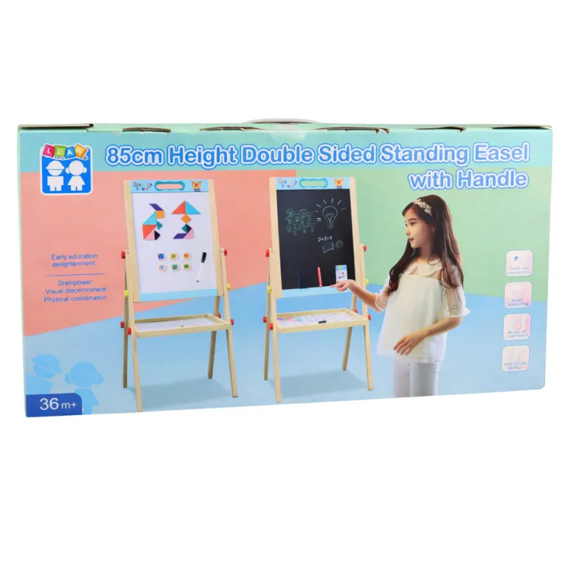 Blue double-sided wooden dry-cleanable board Magnetic boards and magnets