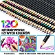 Set of 120 pencils in a pencil case with accessories