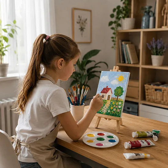 Art Painting Set with Easel and Accessories