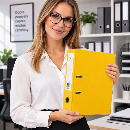 Yellow A4 Document Folder