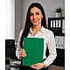 Zielona tekturowa teczka na dokumenty formatu A4