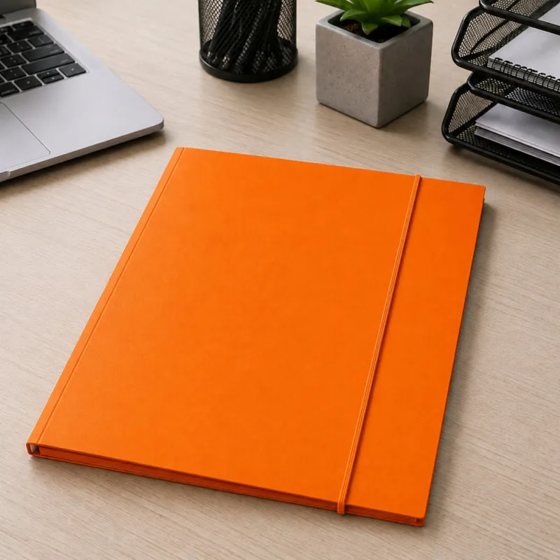 Oranžinis kartoninis dokumentų aplankalas A4