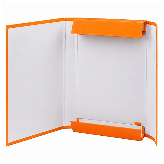 Oranžinis dokumentų aplankalas kietu viršęliu A4/4,5 cm