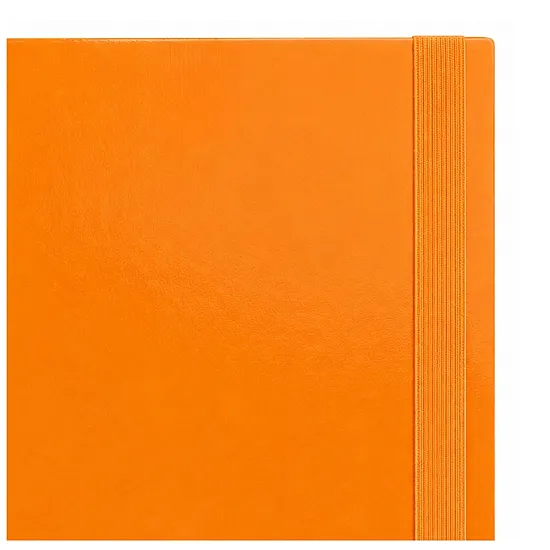 Oranžinis dokumentų aplankalas kietu viršęliu A4/4,5 cm