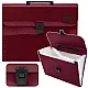 Bordeaux A4 Document Holder with 13 Compartments