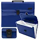 Blue A4 document holder with 13 compartments