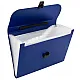 Blue A4 document holder with 13 compartments