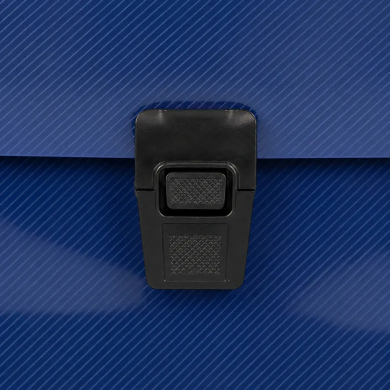 Blue A4 document holder with 13 compartments