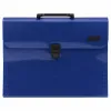 Blue A4 document holder with 13 compartments