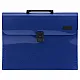 Blue A4 document holder with 13 compartments